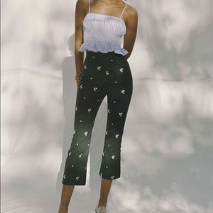 Urban outfitters flower kick flare pants